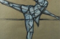 “Study of a Dancer at the Barre”