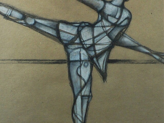 “Study of a Dancer at the Barre”
